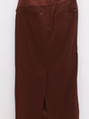 OUDE WAAG 25 autumn and winter Tilda tailored draped skirt OW-OW-25AW-SK07T1BR450-HZ red brown